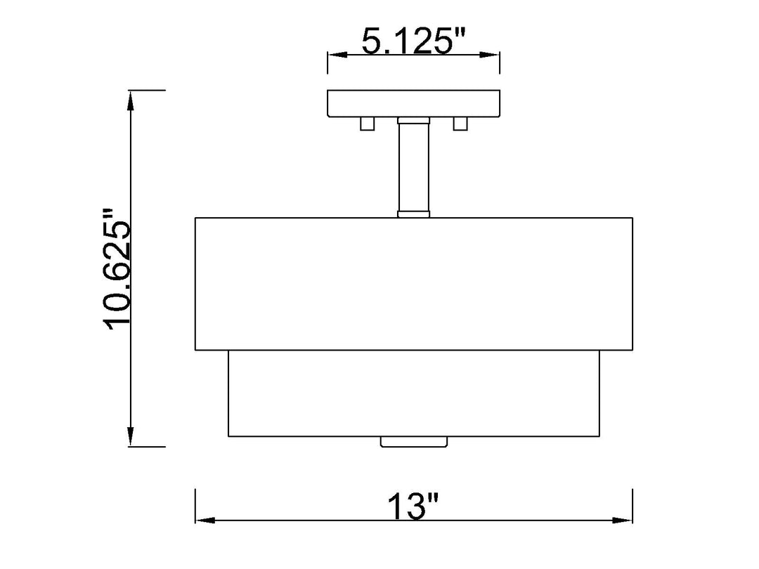 Counterpoint - Semi-Flush Mount
