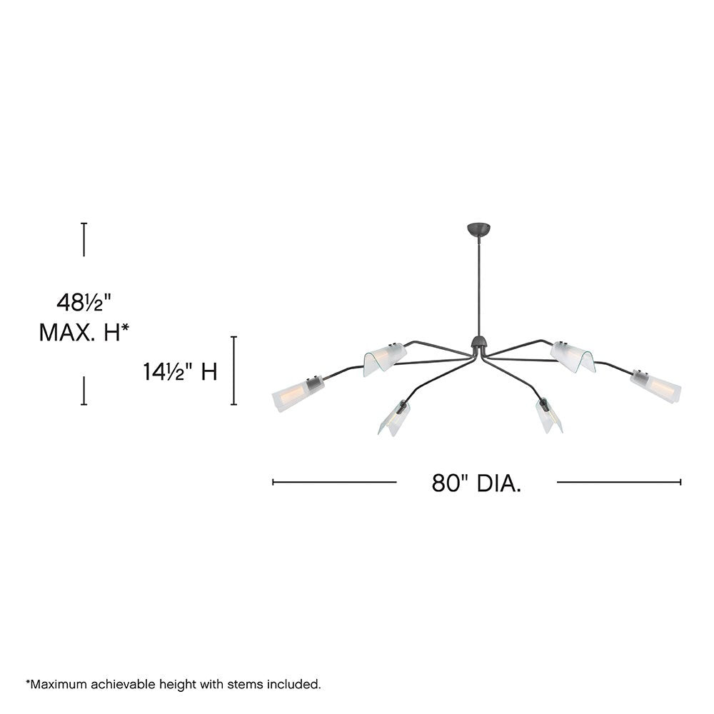 Altman Extra Large Low Profile Chandelier