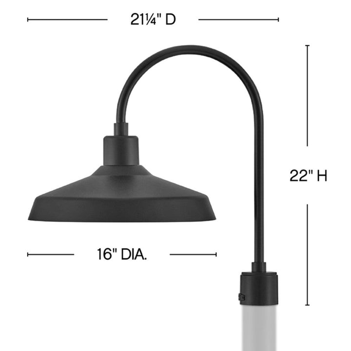 Forge Large Post Mount Lantern