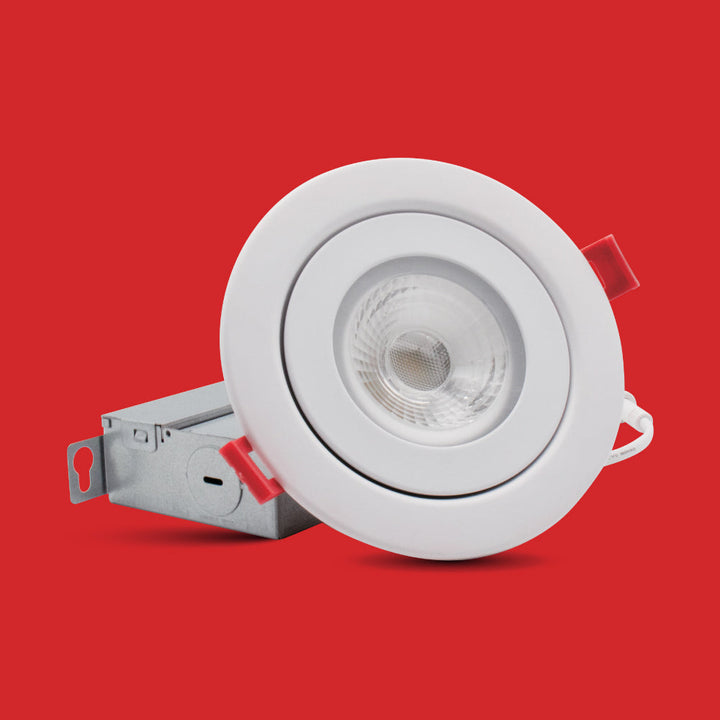 Fire Rated Floating Gimbal LED Recessed Light 5CCT - SLIM FL+FR by Ortech - view 6