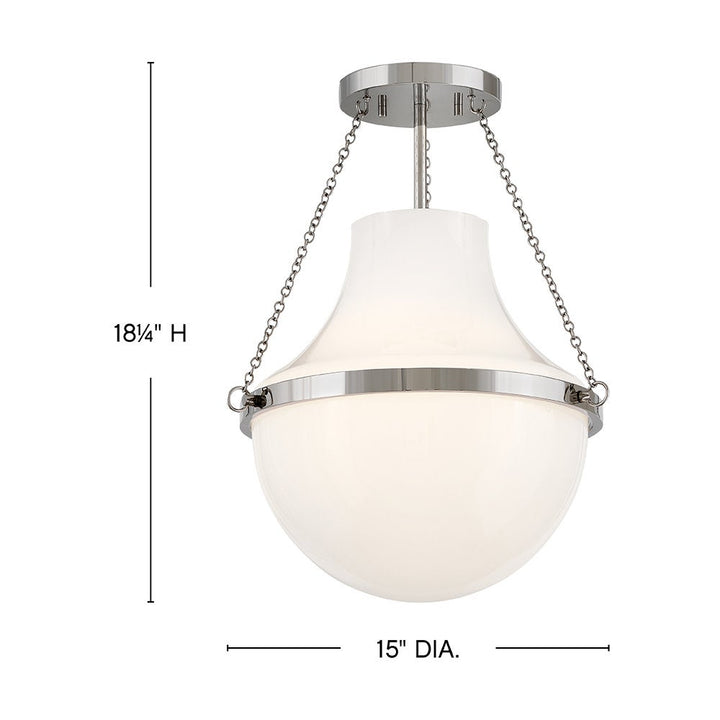 Collins Medium Semi Flush Mount