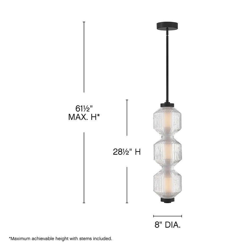 Reign Small LED Convertible Pendant