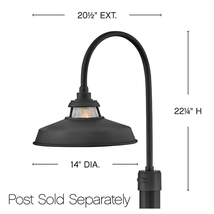 Troyer Medium Post Mount Lantern