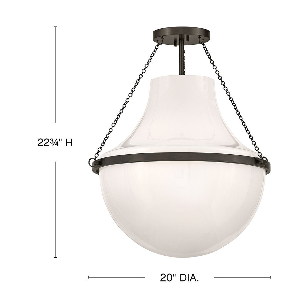 Collins Medium Semi-Flush Mount
