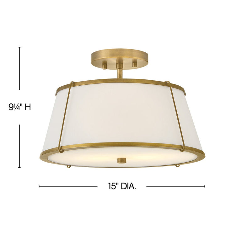 Clarke Medium Semi-Flush Mount