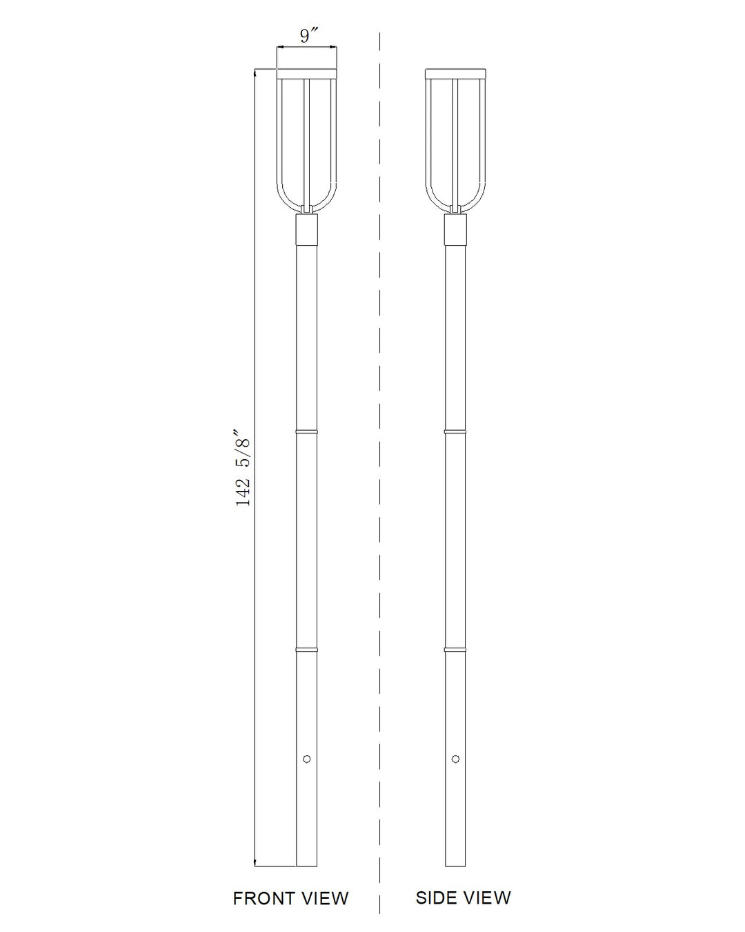 Leland - LED 1 Light Outdoor Post Light (5005PHB-5009P120)