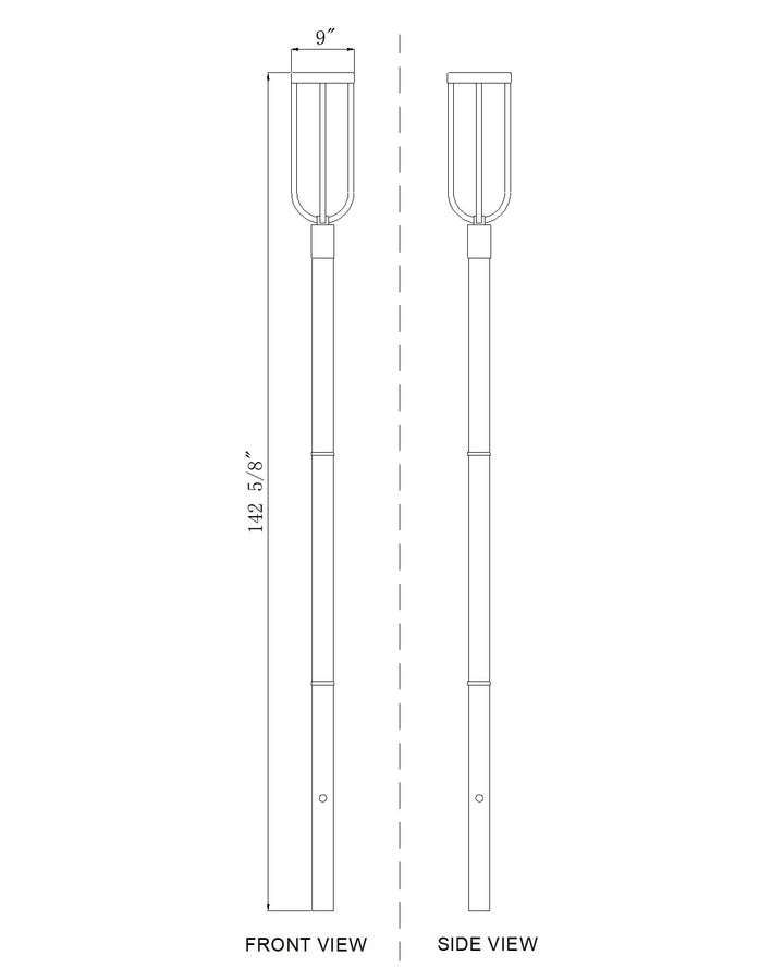 Leland - LED 1 Light Outdoor Post Light (5005PHB-5009P120)