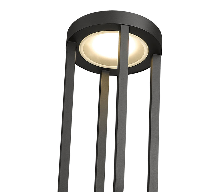 Leland - LED 1 Light Outdoor Post Light (5005PHB-5010P-BK)