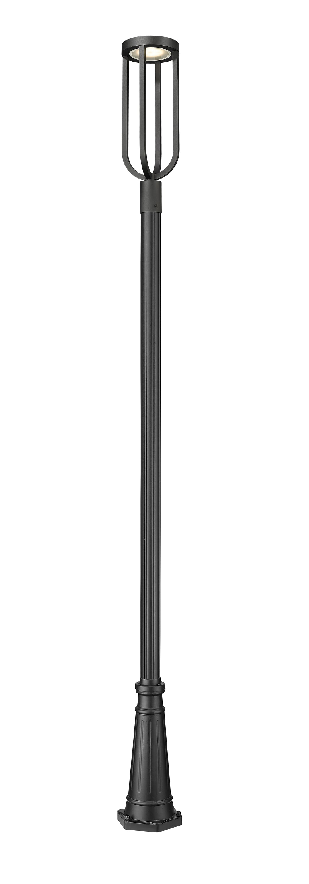 Leland - LED 1 Light Outdoor Post Light (5005PHB-5011P-BK)