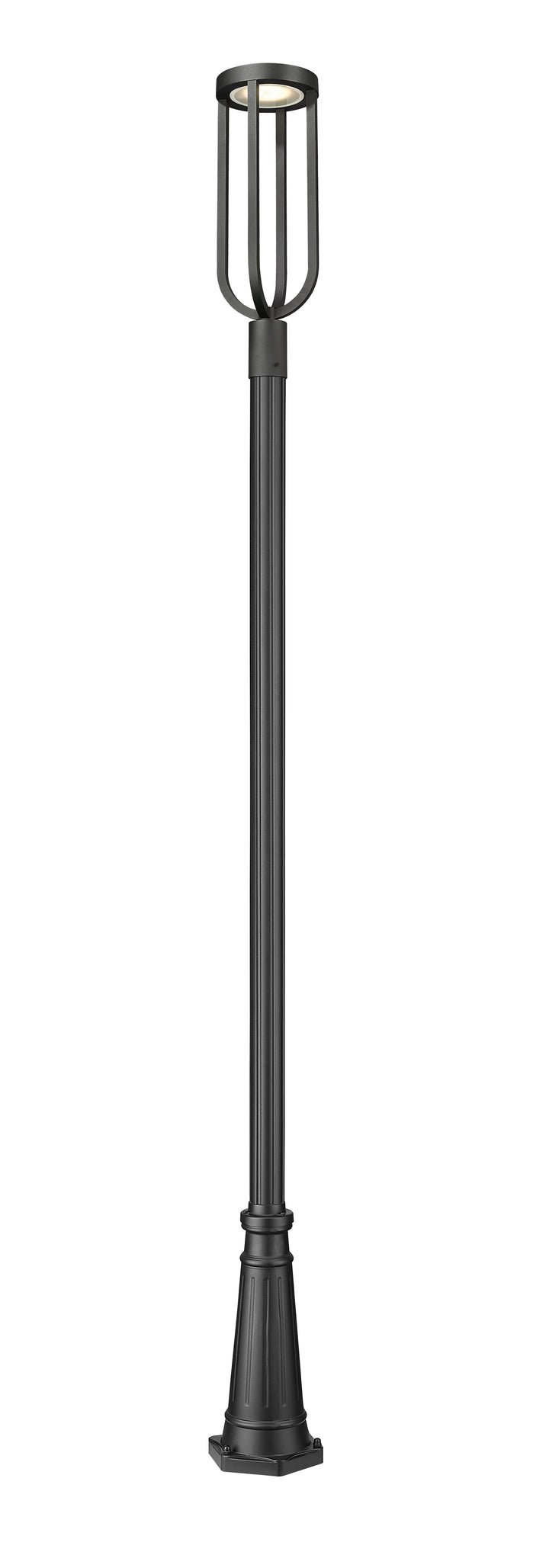 Leland - LED 1 Light Outdoor Post Light (5005PHB-5011P-BK)