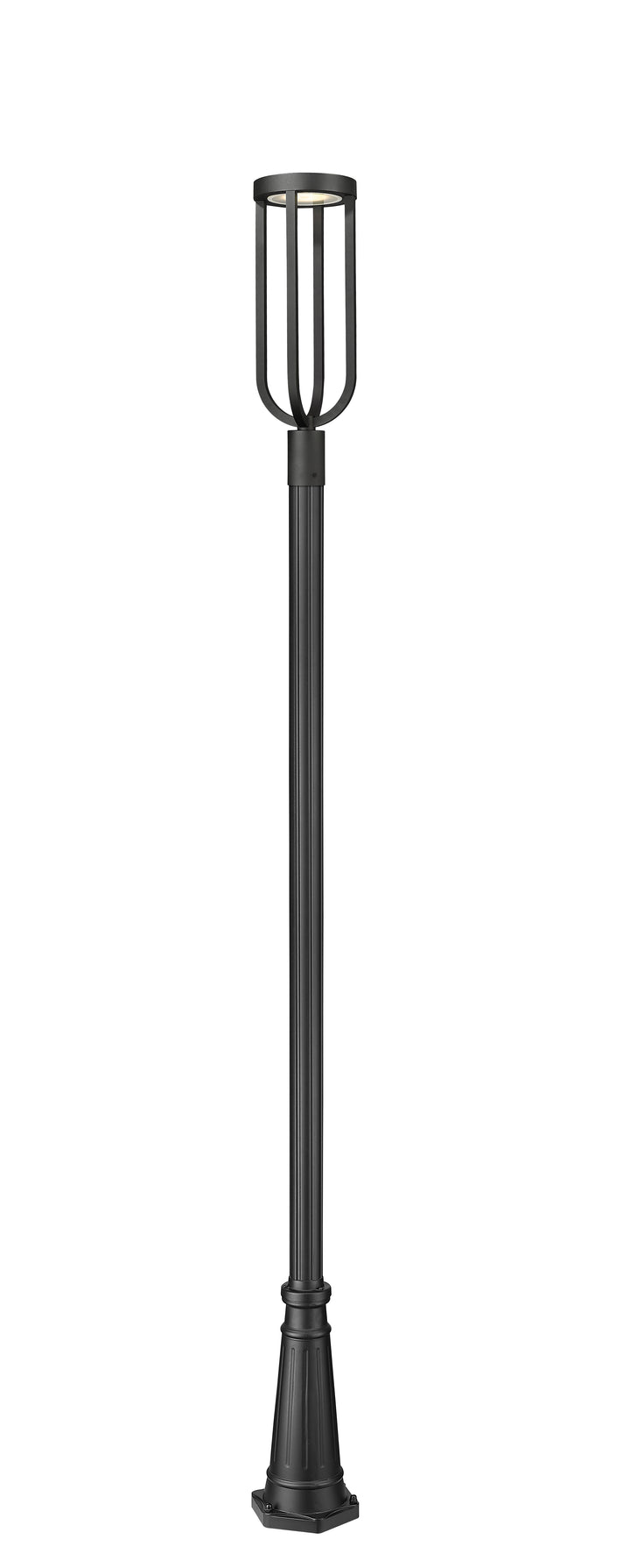 Leland - LED 1 Light Outdoor Post Light (5005PHB-5011P-BK)