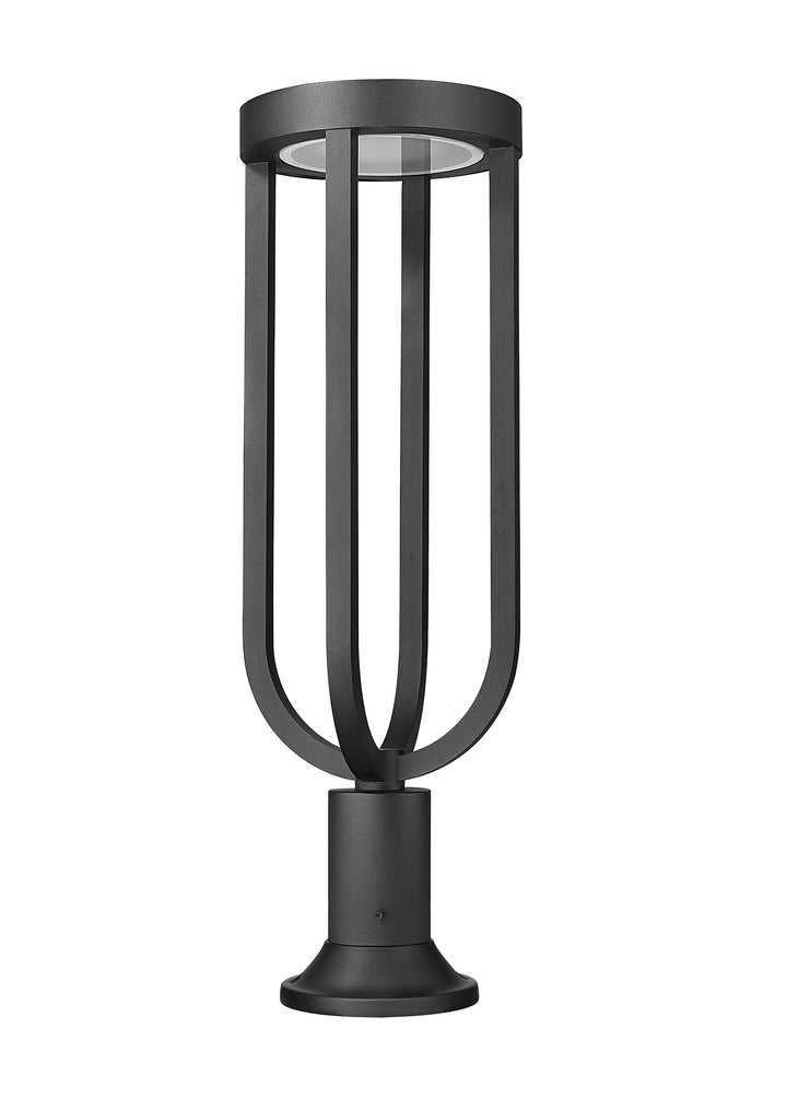 Leland - LED 1 Light Outdoor Pier Mount Light (5005PHB-553PM-BK)