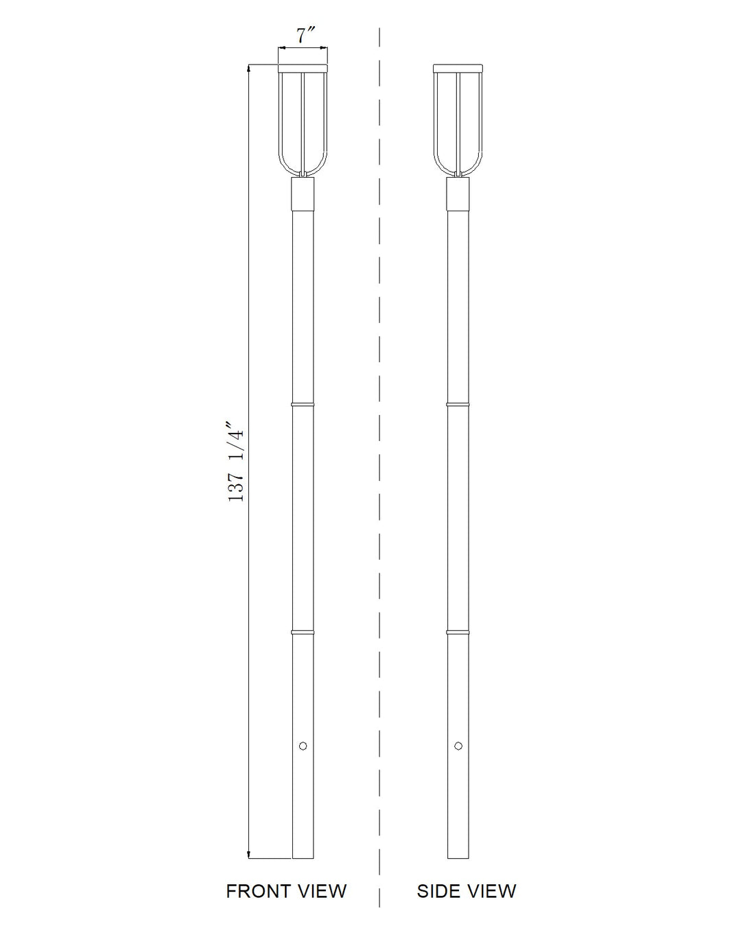 Leland - LED 1 Light Outdoor Post Light (5005PHM-5009P120)