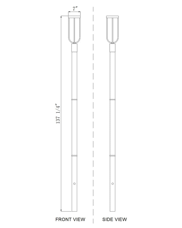 Leland - LED 1 Light Outdoor Post Light (5005PHM-5009P120)