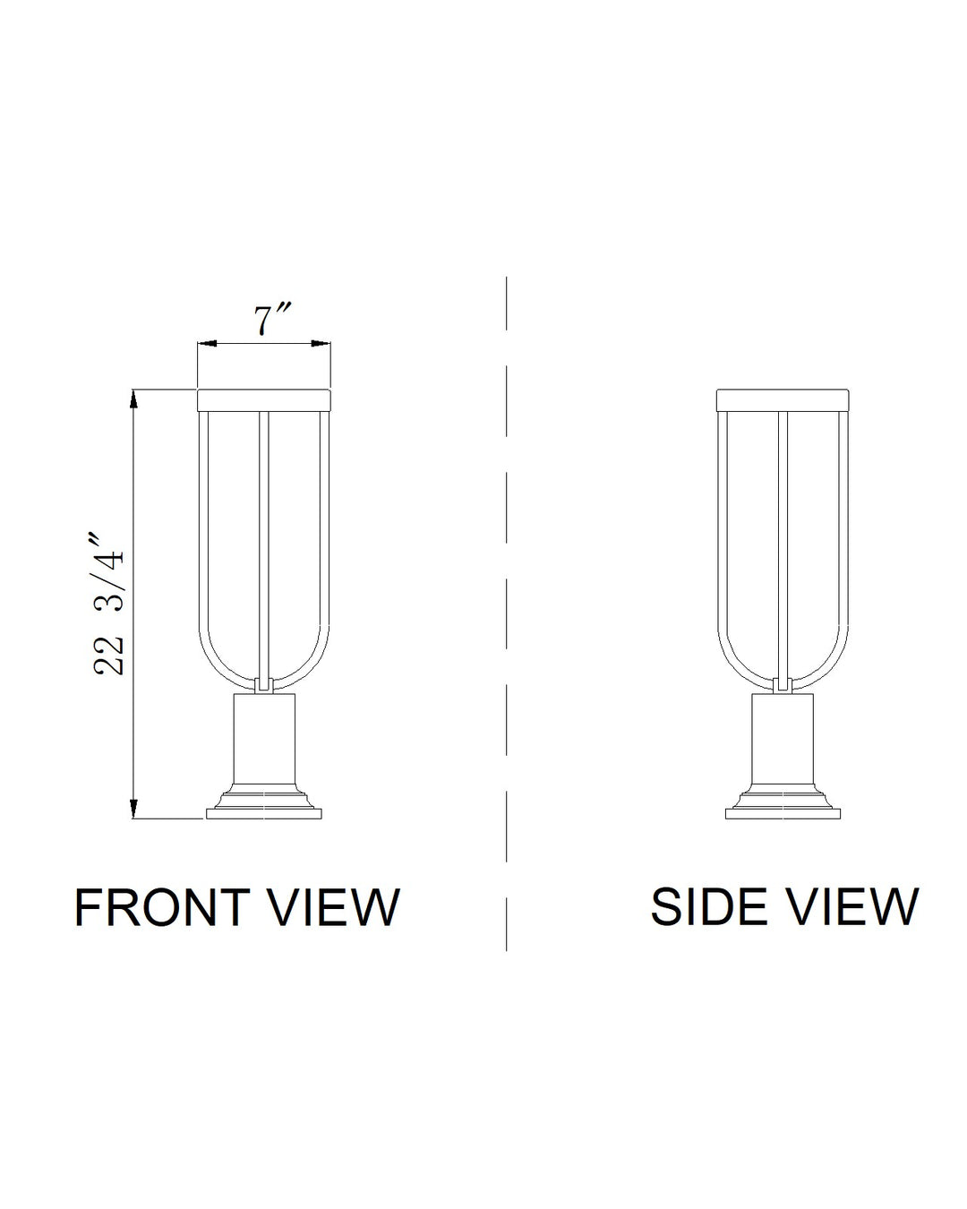 Leland - LED 1 Light Outdoor Pier Mount Light
