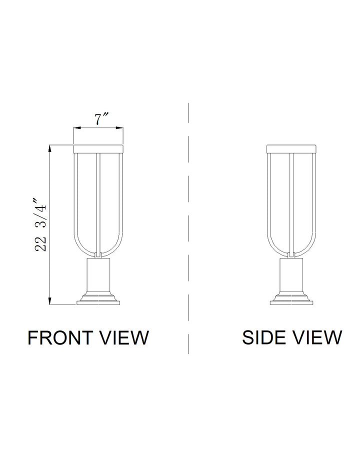 Leland - LED 1 Light Outdoor Pier Mount Light