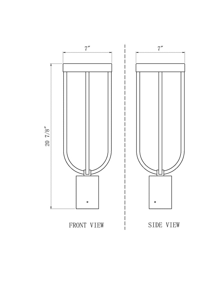 Leland - LED 1 Light Outdoor Post Light