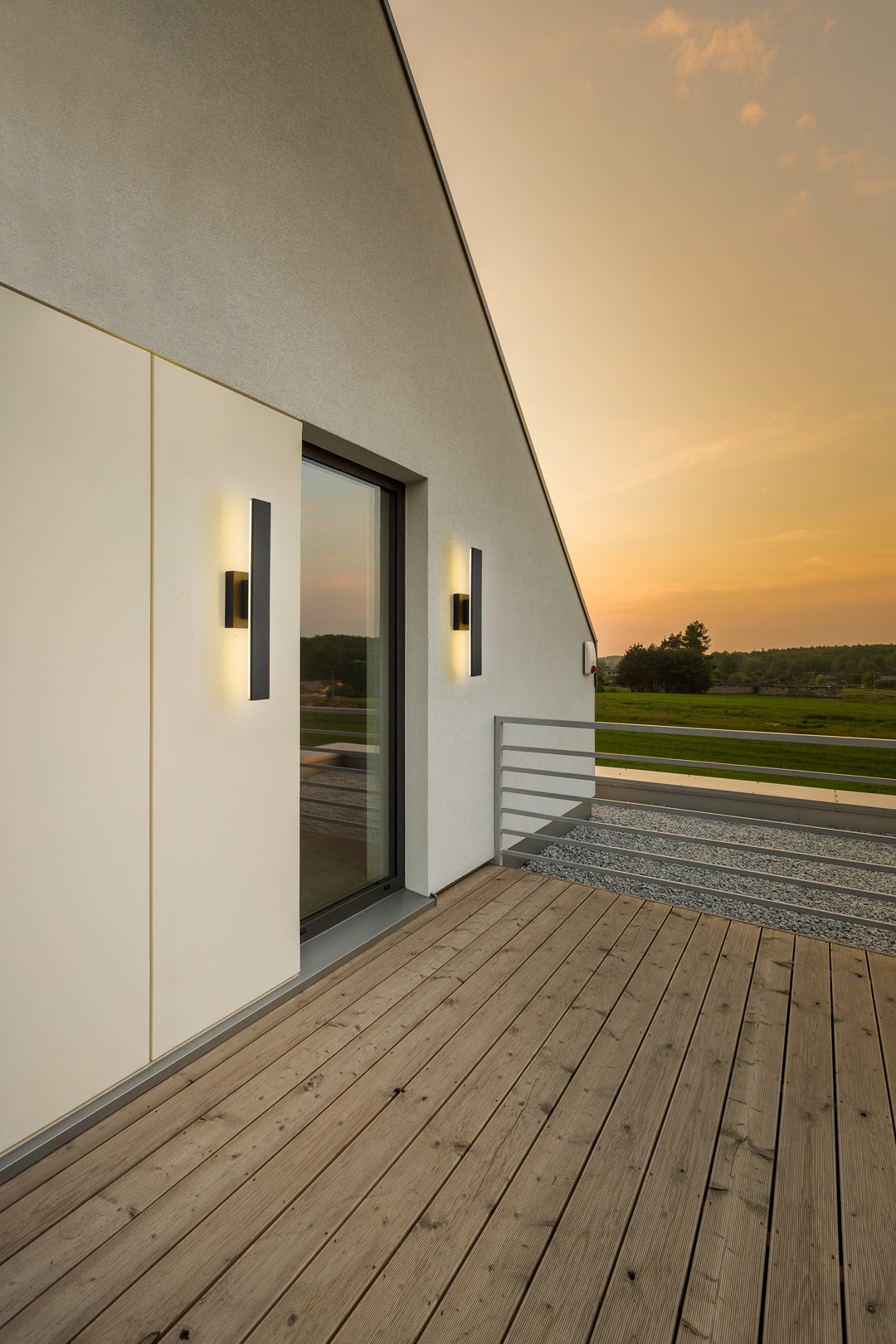 Stylet - LED 2 Light Outdoor Wall Light (5006-24BK)