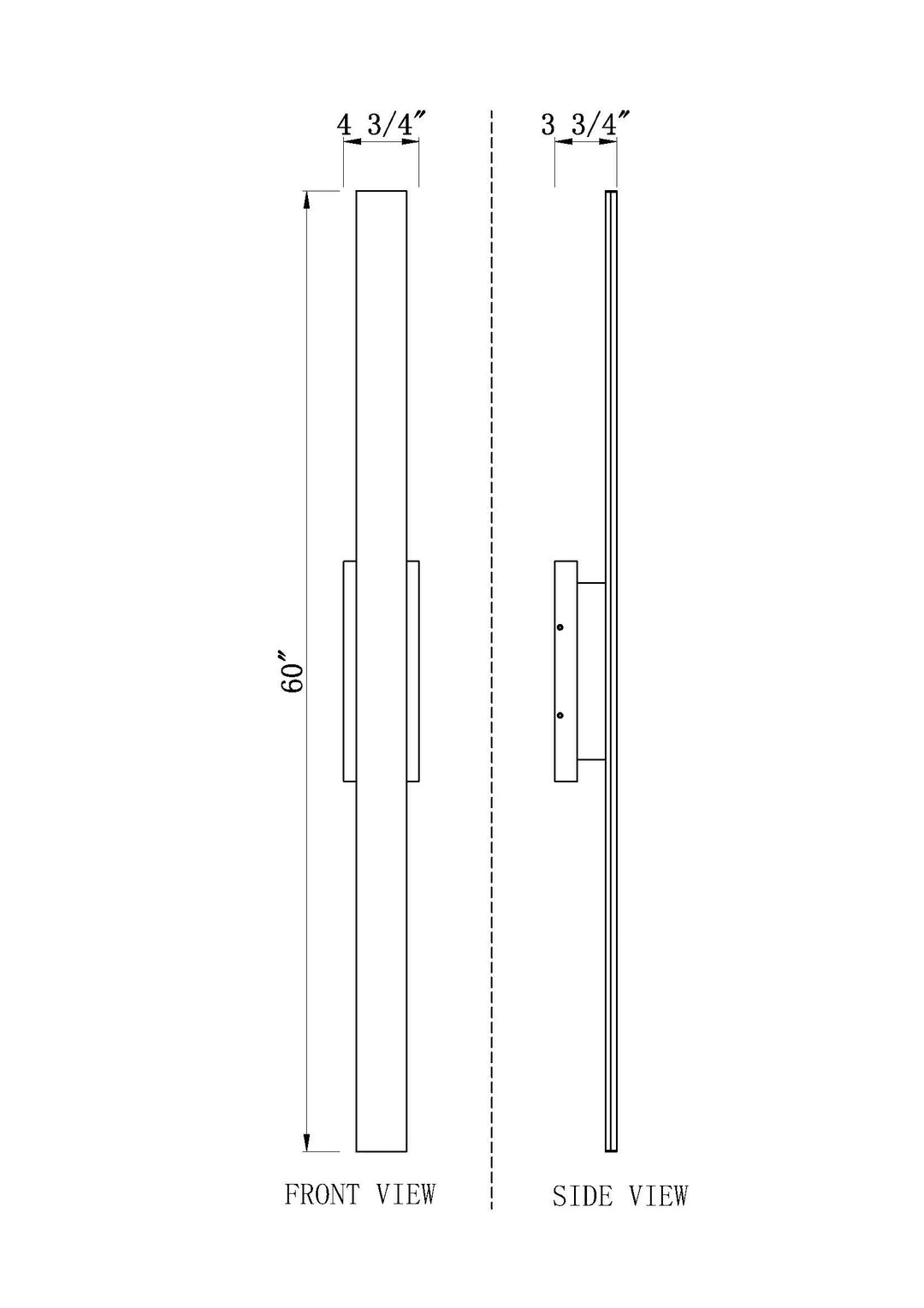 Stylet - LED 4 Light Outdoor Wall Light (5006-60BK)
