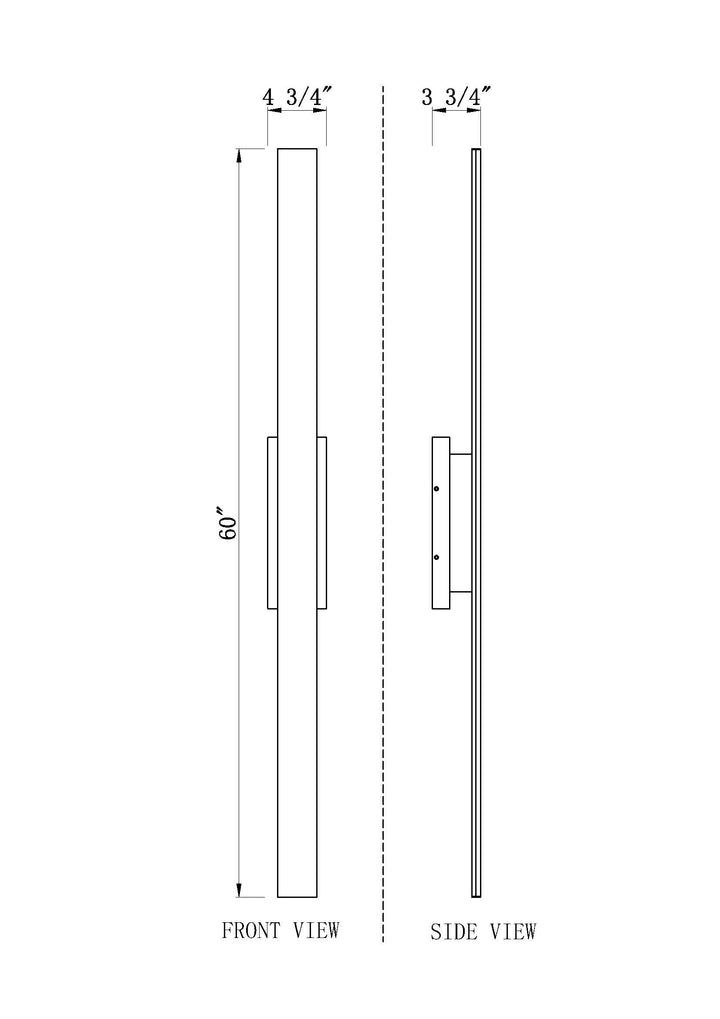 Stylet - LED 4 Light Outdoor Wall Light (5006-60BK)