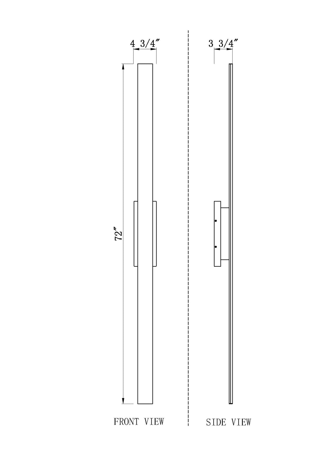 Stylet - LED 4 Light Outdoor Wall Light (5006-72BK)