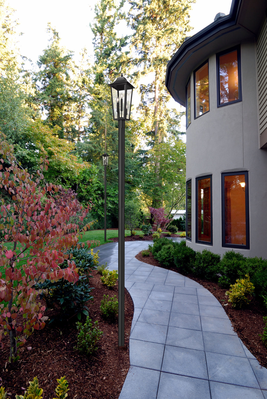 Gannon - 3 Light Outdoor Post Light (5008PHBR-5009P120)