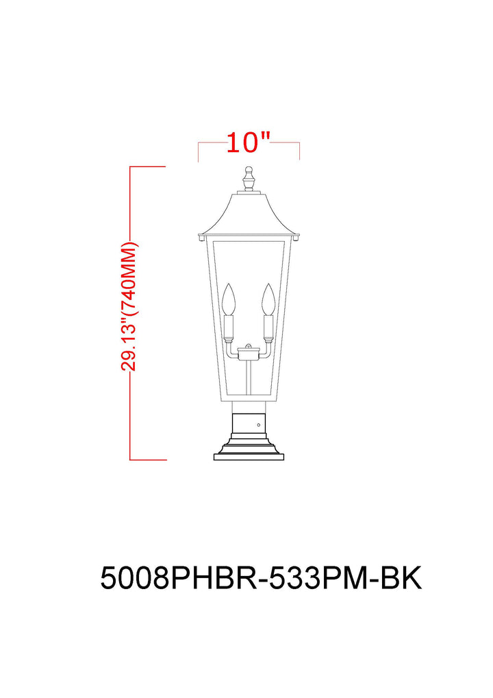 Gannon - Outdoor Pier Mount Light
