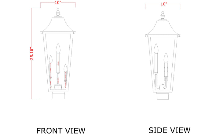 Gannon - Outdoor Post Light