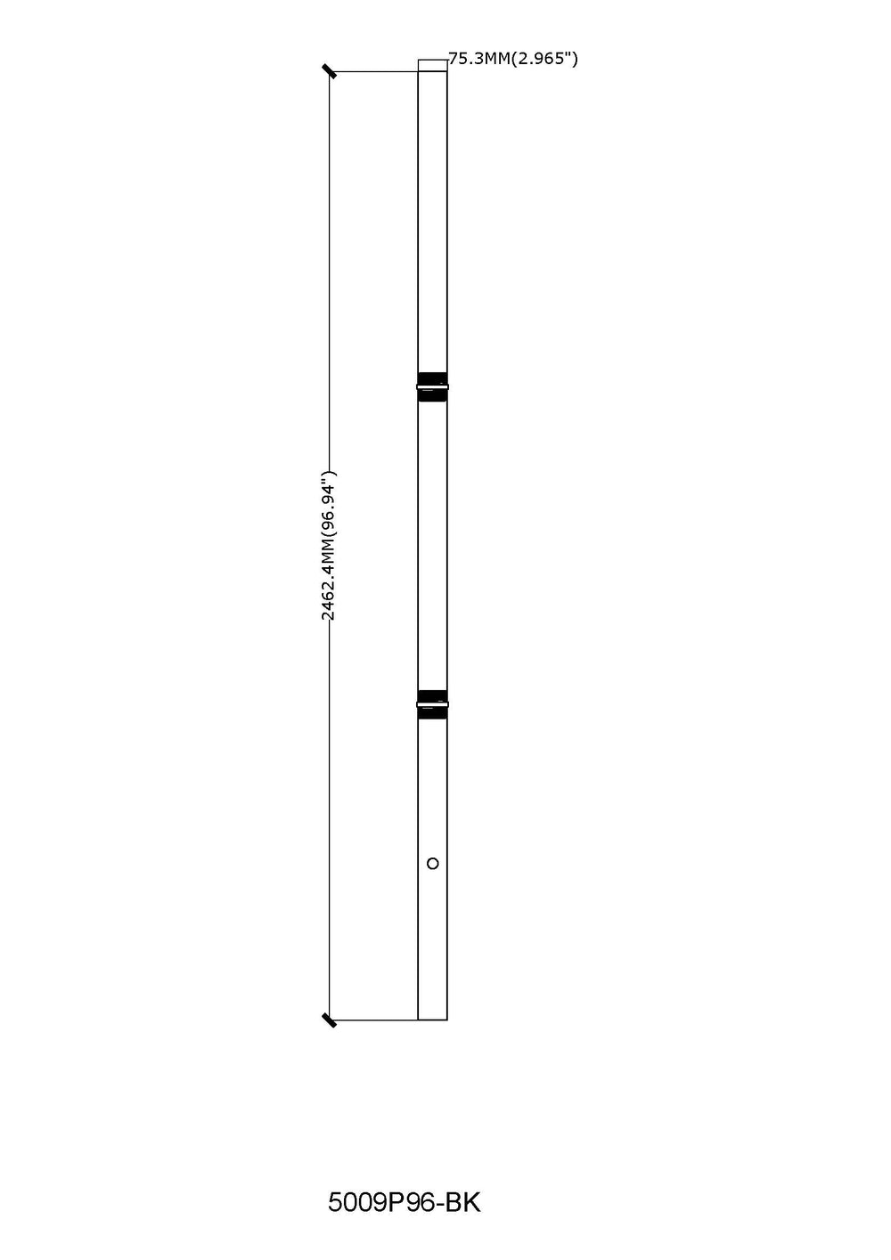 Outdoor Post - Outdoor Post & Hardware (5009P96)