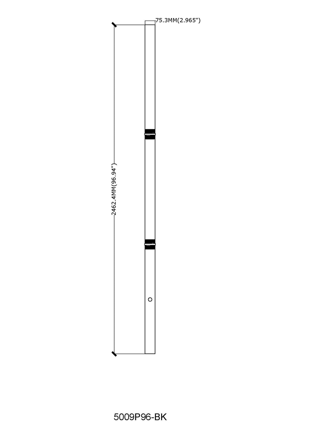 Outdoor Post - Outdoor Post &amp; Hardware (5009P96)