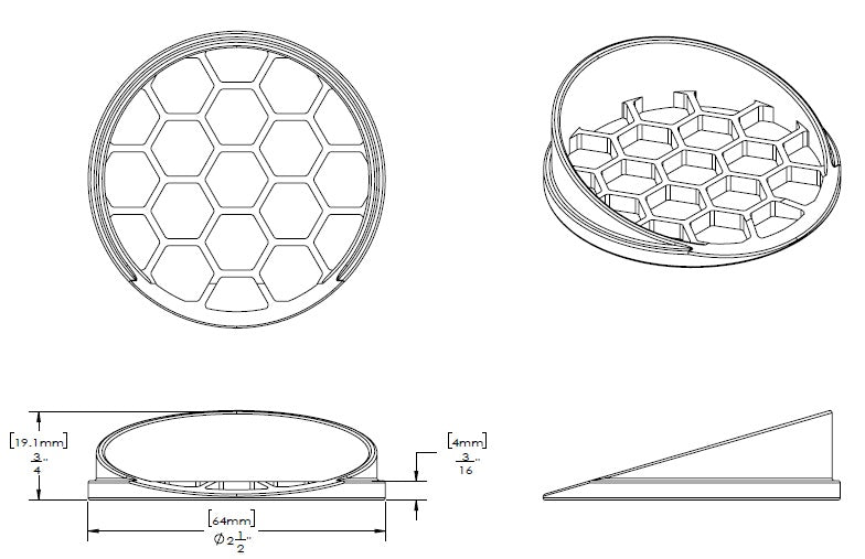 Honeycomb Lens Landscape Accent by WAC Lighting - view 2