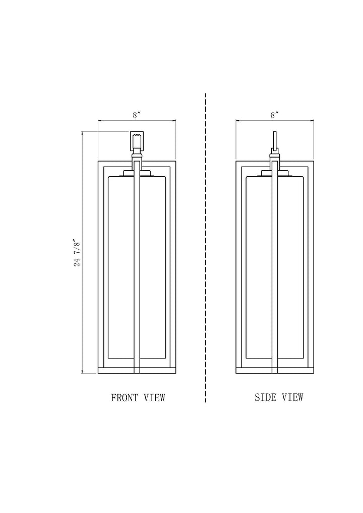 Aura - 1 Light Outdoor Pendant