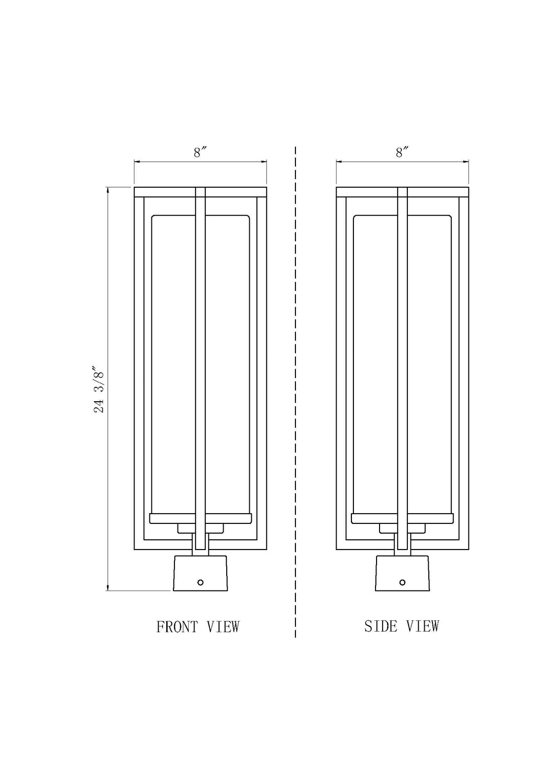 Aura - 1 Light Outdoor Post Light