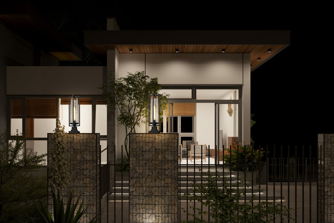 Aura - 1 Light Outdoor Pier Mount Light