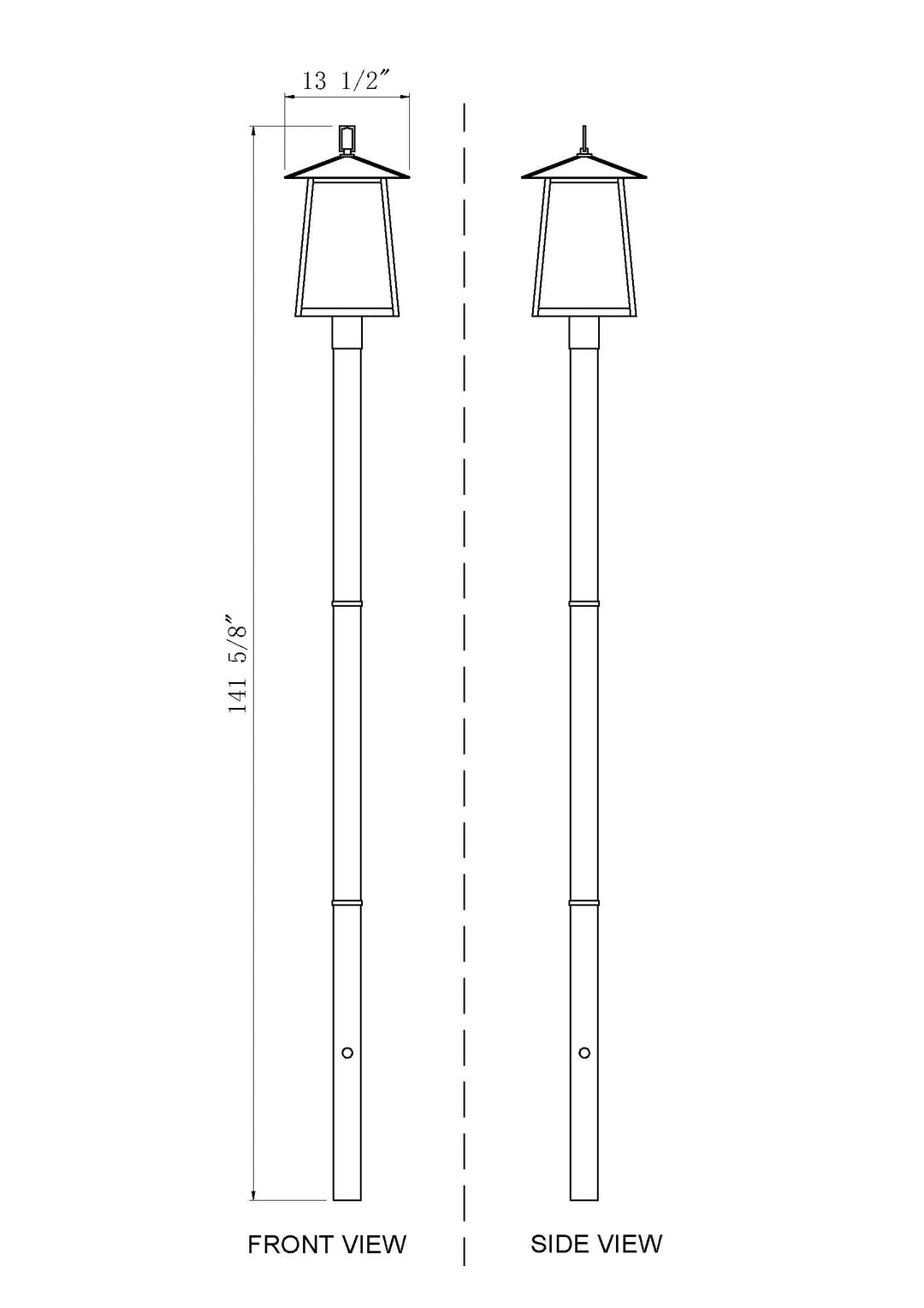 Rainer - 4 Light Outdoor Post Light (5015PHBR-5009P120)