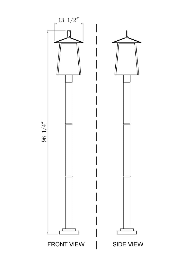Rainer - 4 Light Outdoor Post Light