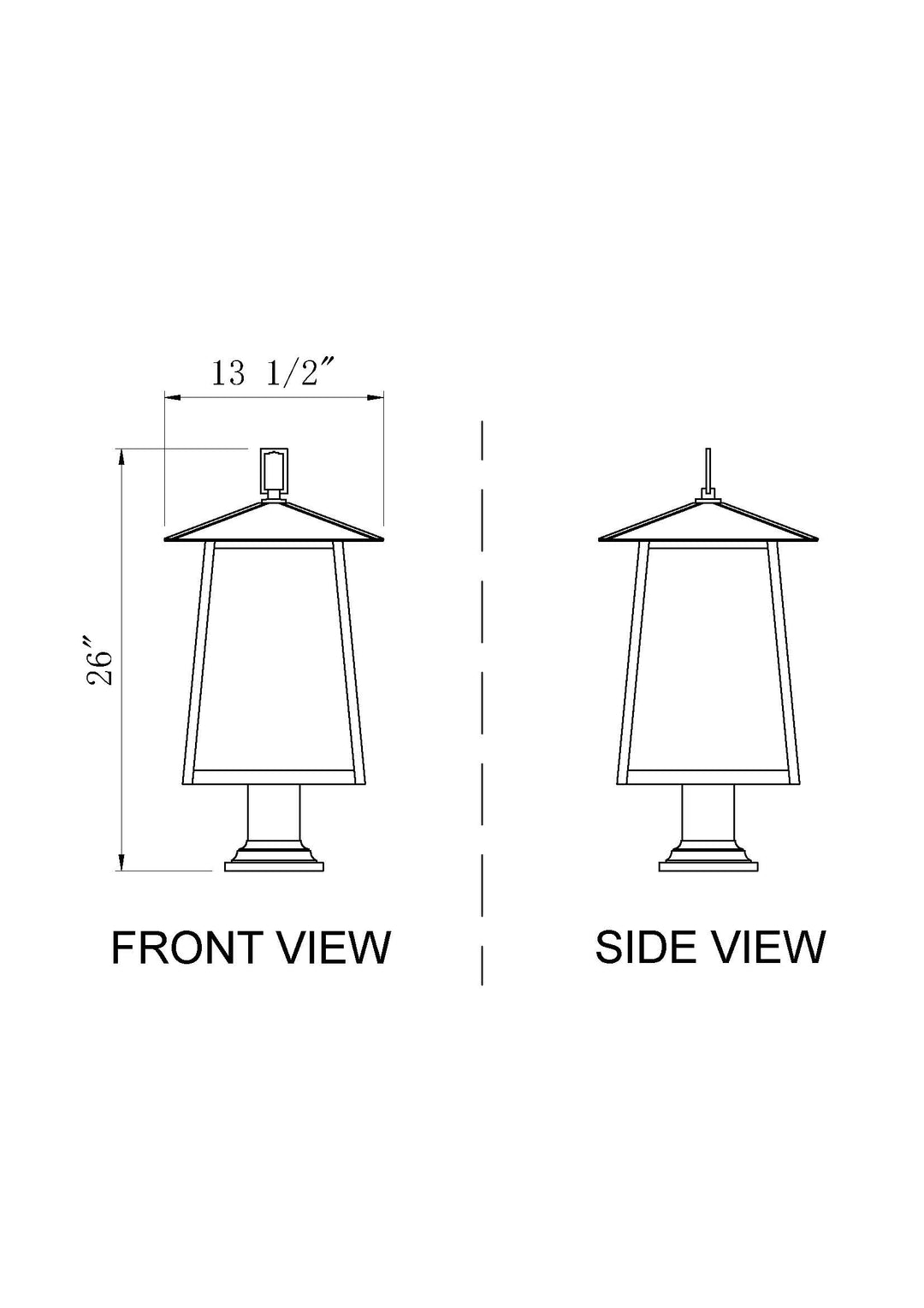 Rainer - Outdoor Pier Mount Light