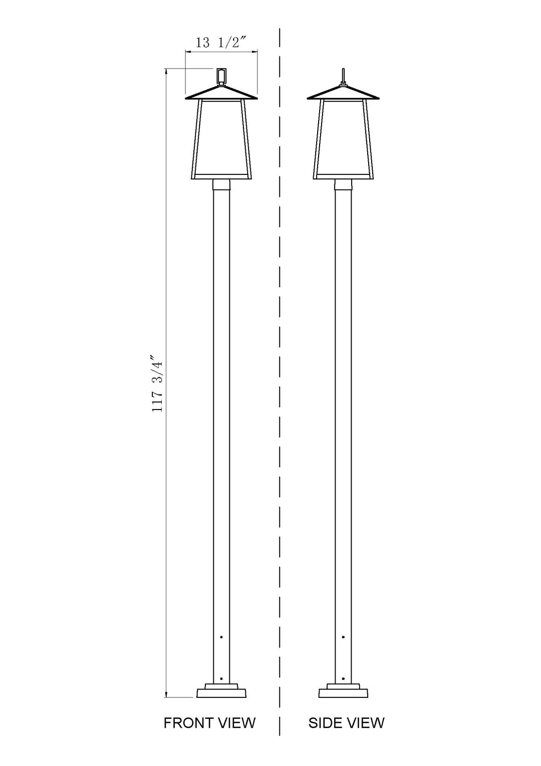 Rainer - 4 Light Outdoor Post Light (5015PHBS-536P)