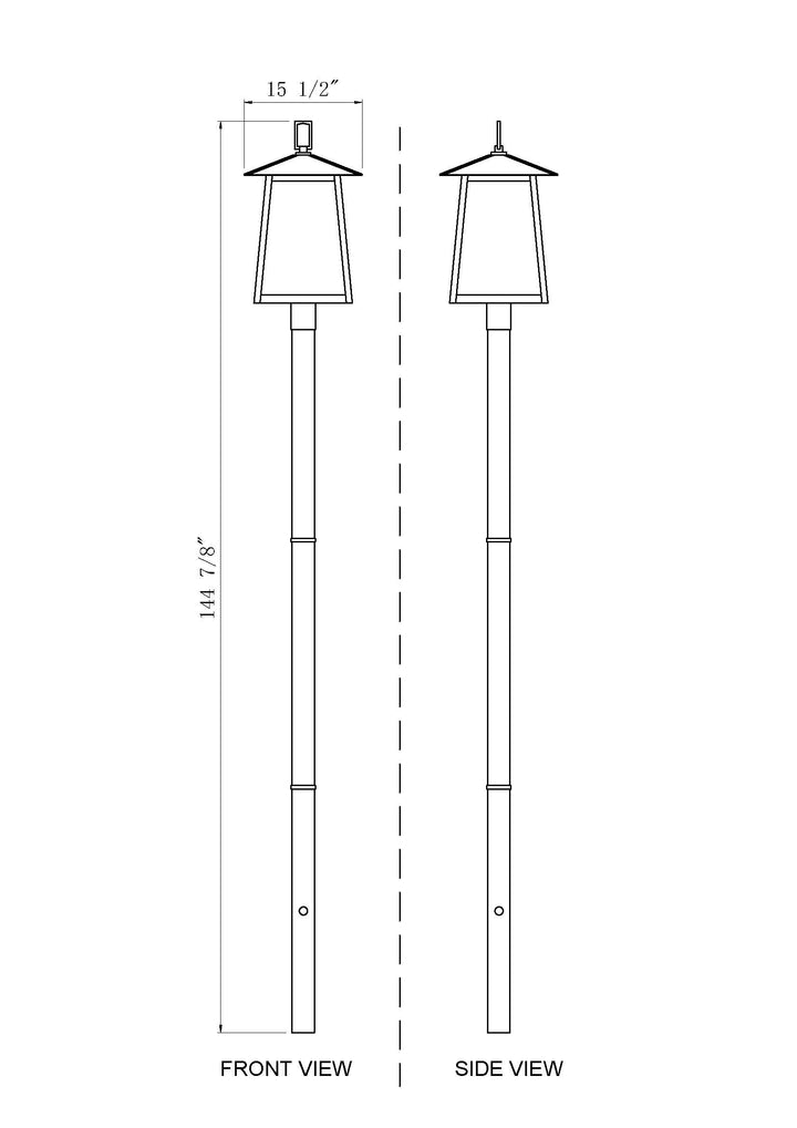 Rainer - 5 Light Outdoor Post Light (5015PHXLR-5009P120)