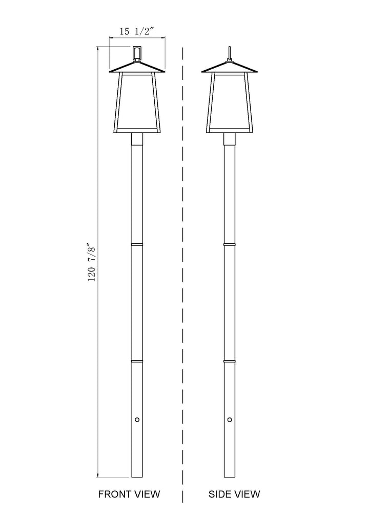 Rainer - 5 Light Outdoor Post Light (5015PHXLR-5009P96)