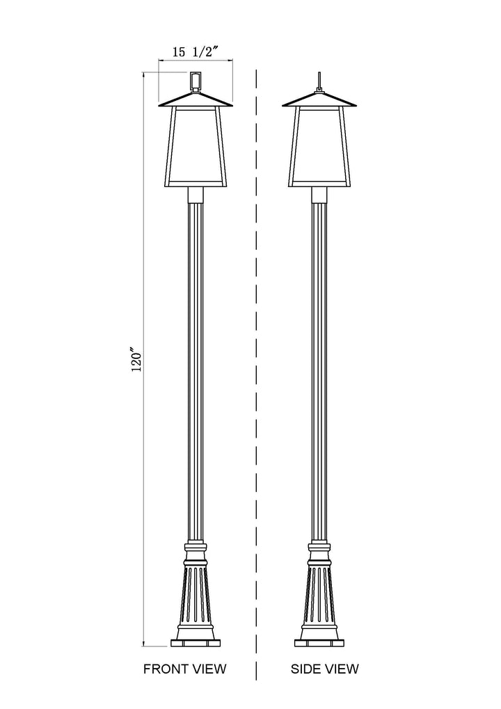 Rainer - 5 Light Outdoor Post Light (5015PHXLR-5011P)