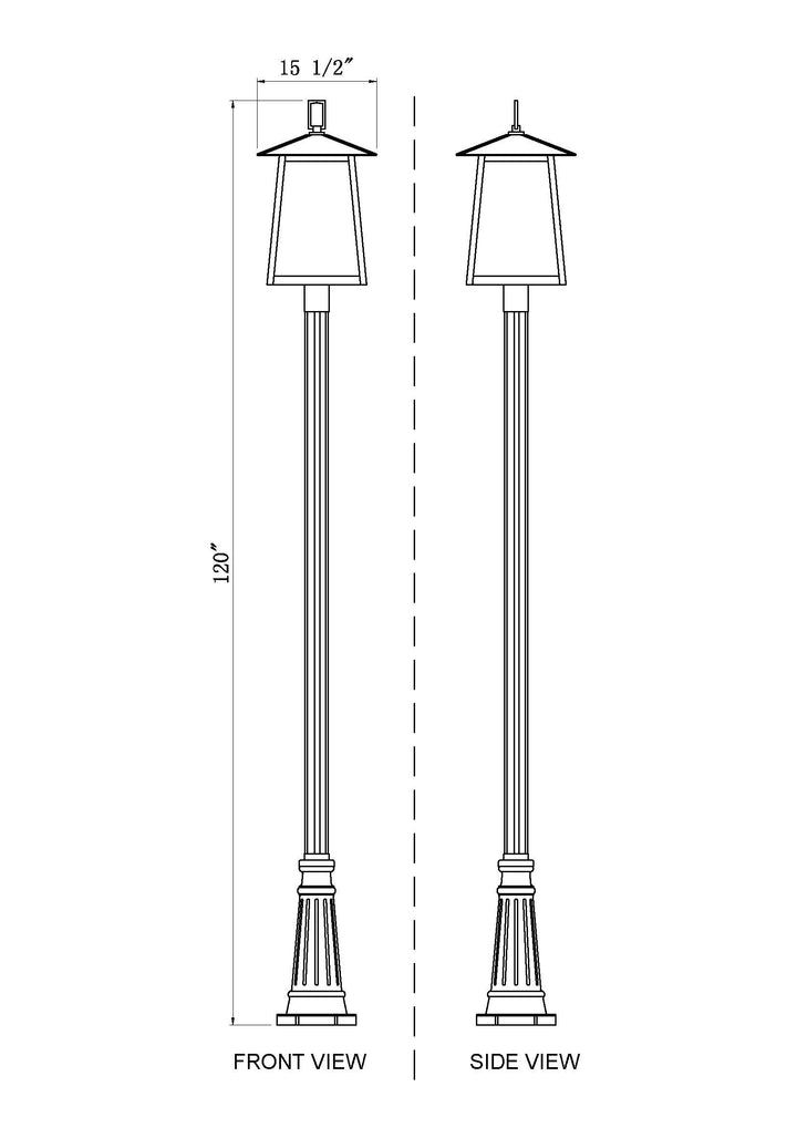 Rainer - 5 Light Outdoor Post Light (5015PHXLR-519P)