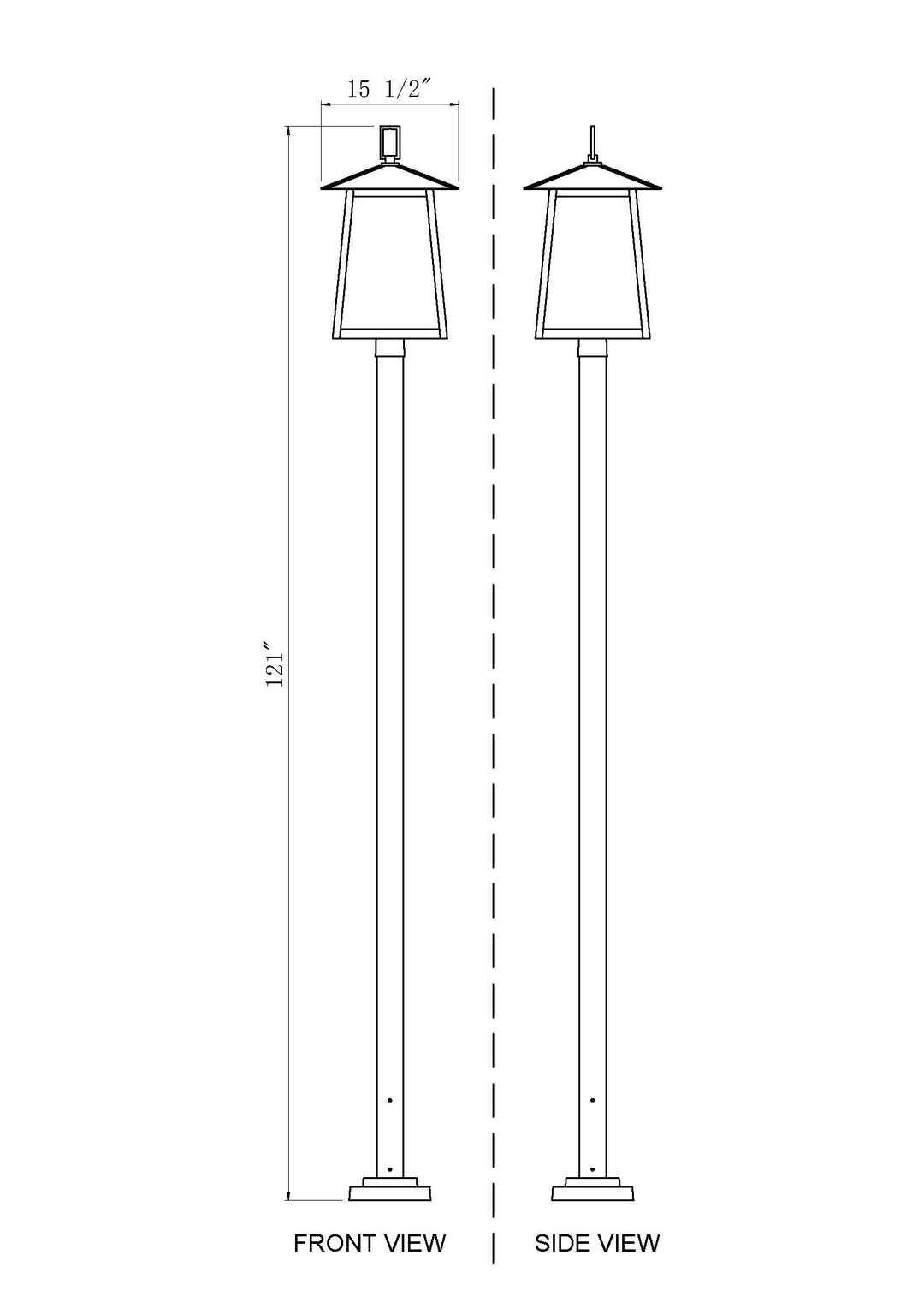 Rainer - 5 Light Outdoor Post Light (5015PHXLS-536P)
