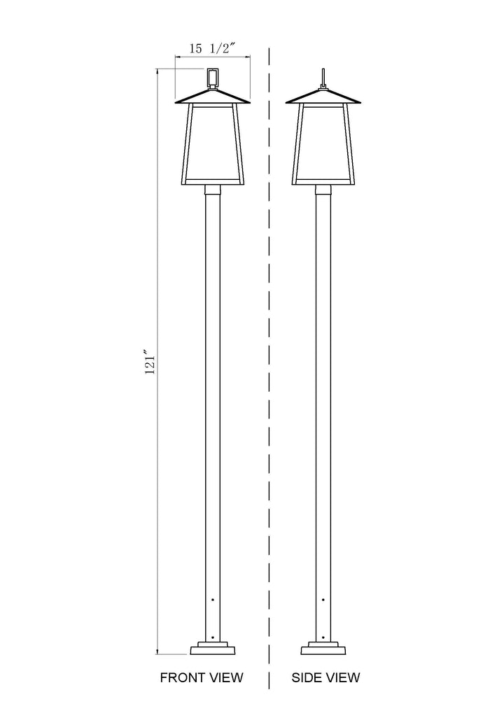 Rainer - 5 Light Outdoor Post Light (5015PHXLS-536P)