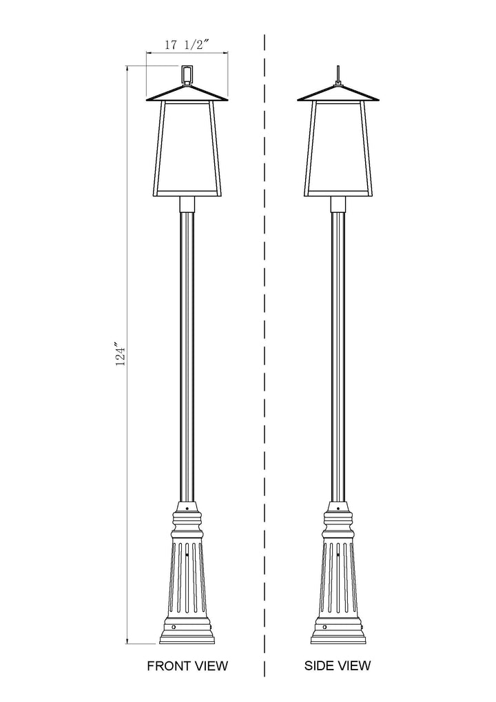 Rainer - 6 Light Outdoor Post Light (5015PHXXLR-511P)