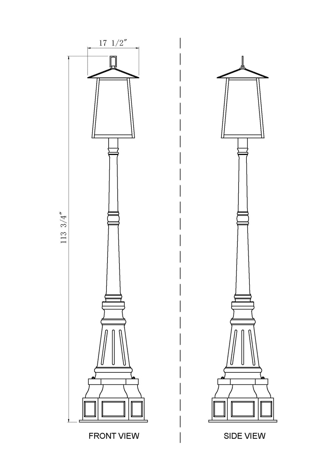Rainer - 6 Light Outdoor Post Light