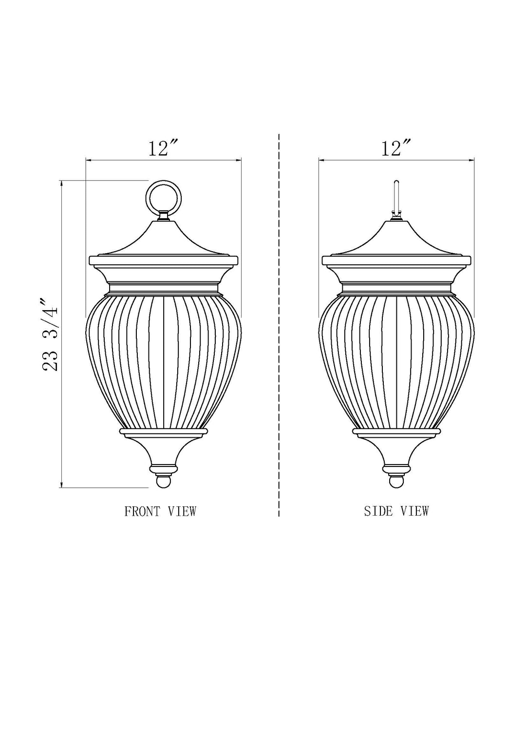 Davina - 4 Light Outdoor Pendant