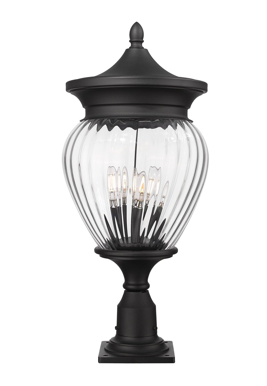 Davina - 4 Light Outdoor Pier Mount Light