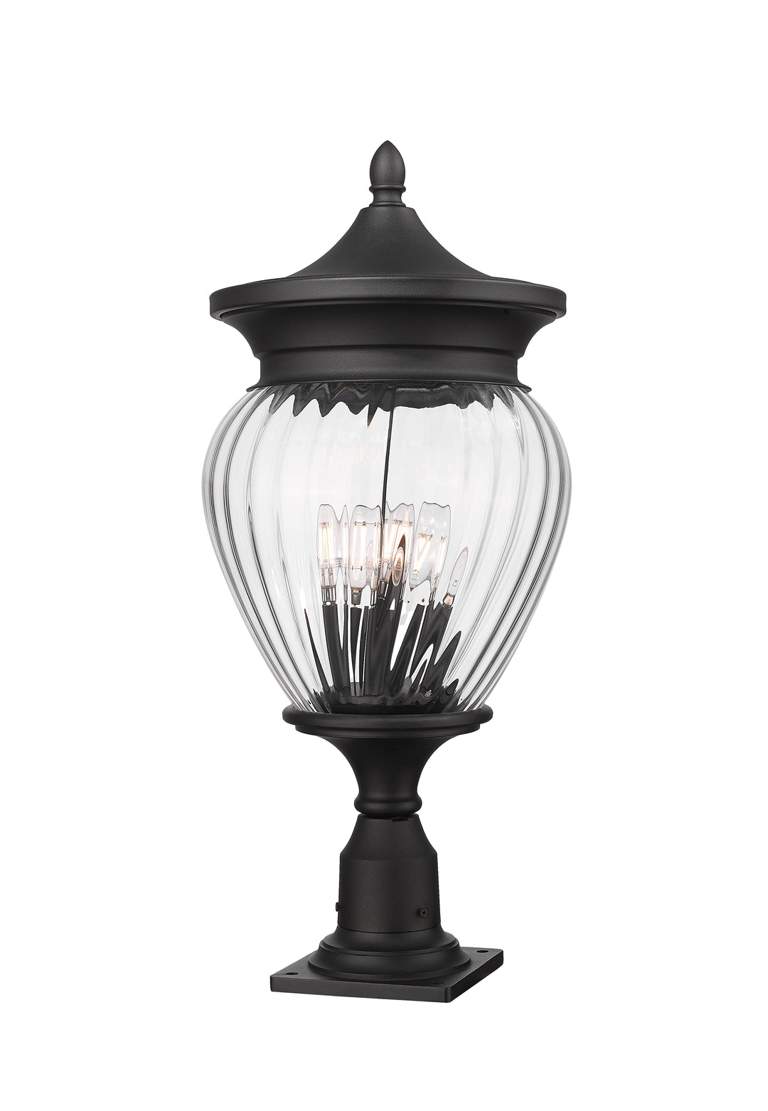 Davina - 4 Light Outdoor Pier Mount Light