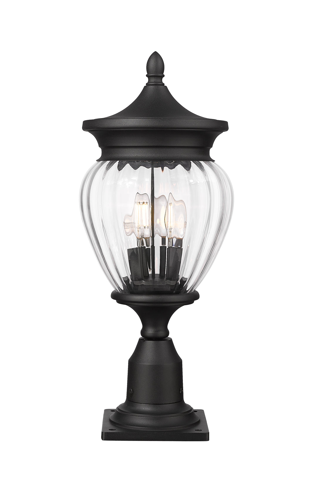 Davina - 3 Light Outdoor Pier Mount Light